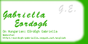 gabriella eordogh business card